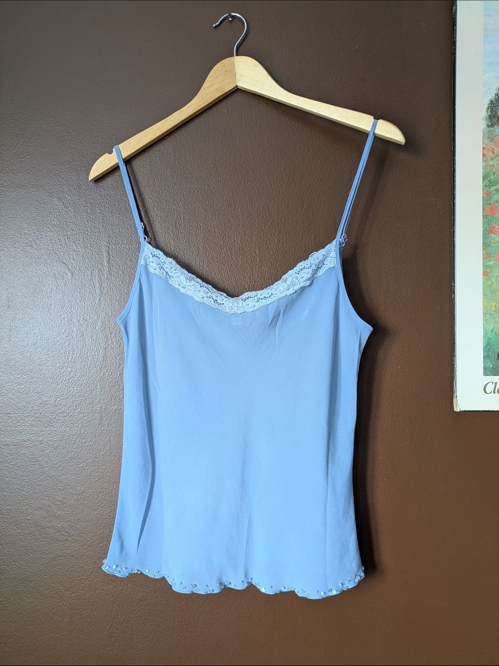 Light Blue Beaded Cami